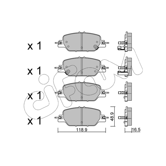 822-1154-0 - Brake Pad Set, disc brake 