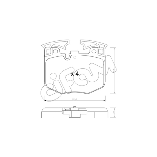 822-1146-0 - Brake Pad Set, disc brake 