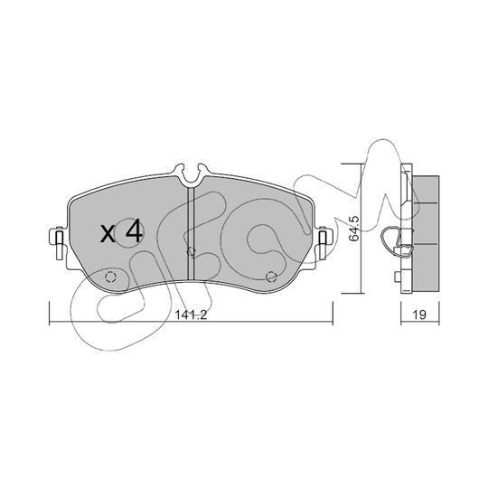 822-1175-0 - Brake Pad Set, disc brake 