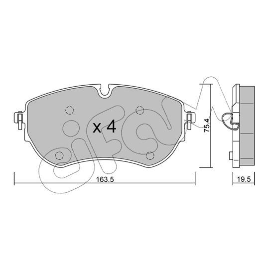 822-1172-0 - Brake Pad Set, disc brake 
