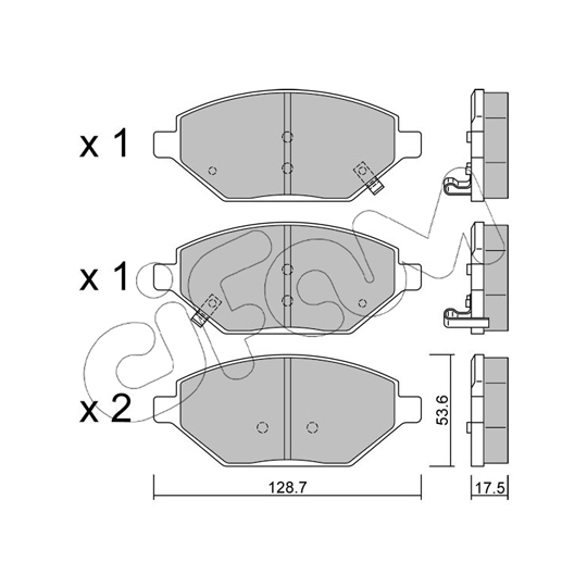 822-1211-0 - Brake Pad Set, disc brake 