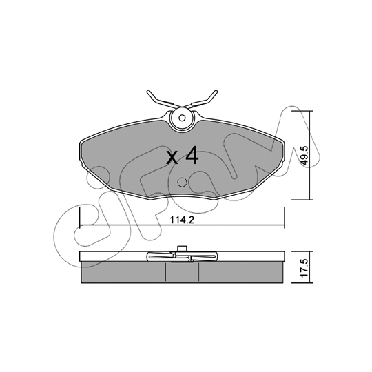 822-1190-0 - Brake Pad Set, disc brake 