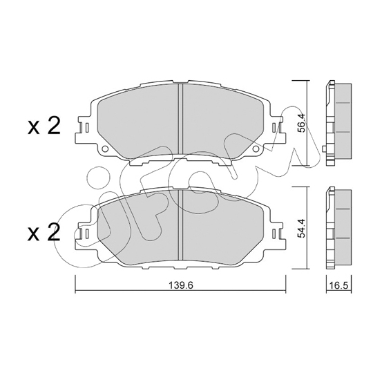 822-1235-0 - Brake Pad Set, disc brake 