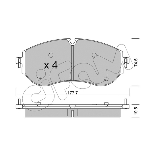 822-1262-0 - Brake Pad Set, disc brake 