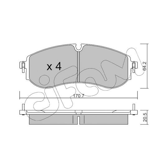 822-1263-0 - Brake Pad Set, disc brake 