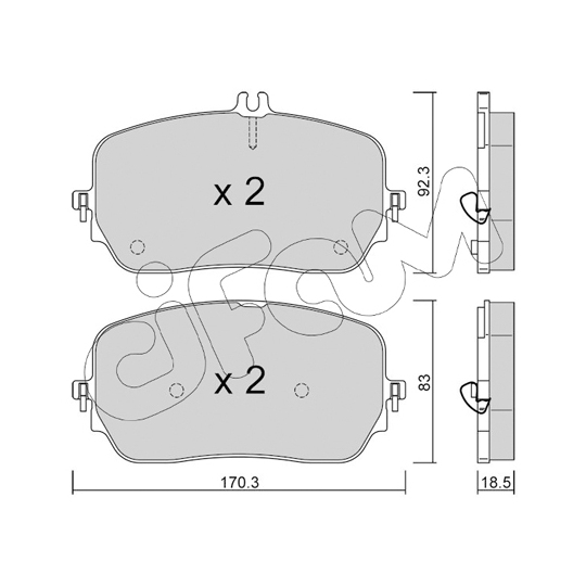 822-1272-0 - Brake Pad Set, disc brake 