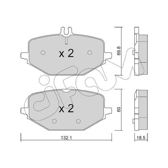 822-1274-0 - Brake Pad Set, disc brake 