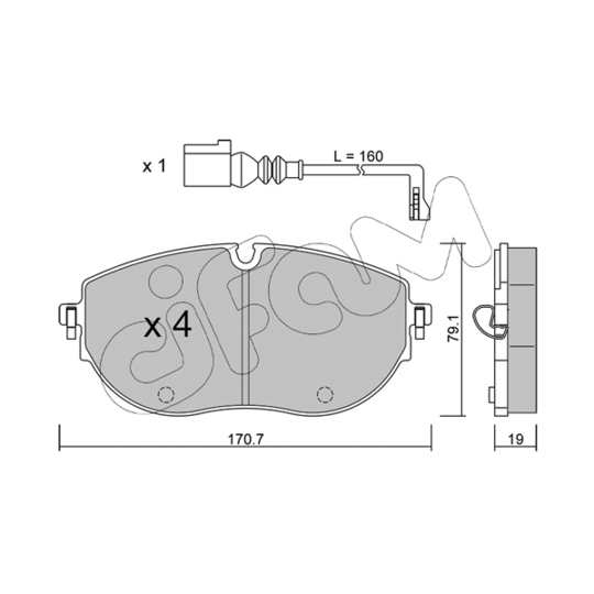 822-1322-0 - Brake Pad Set, disc brake 