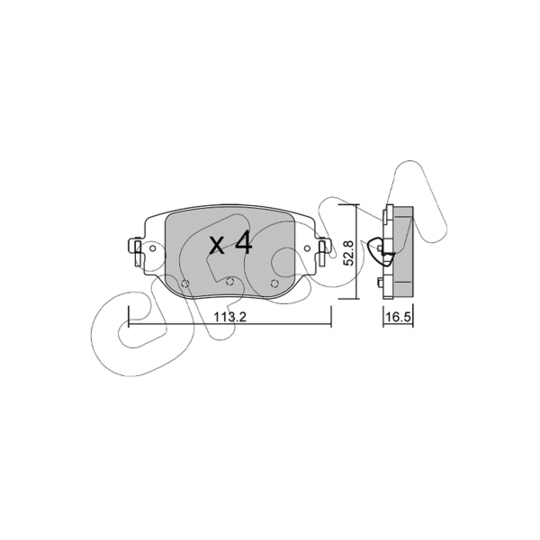 822-1346-0 - Brake Pad Set, disc brake 