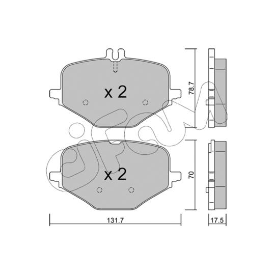 822-1309-0 - Brake Pad Set, disc brake 