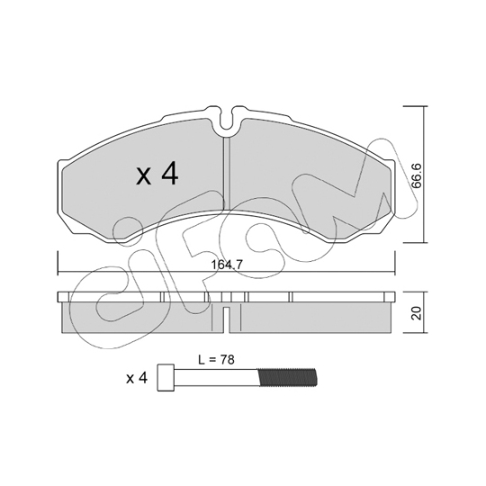 822-212-1 - Brake Pad Set, disc brake 