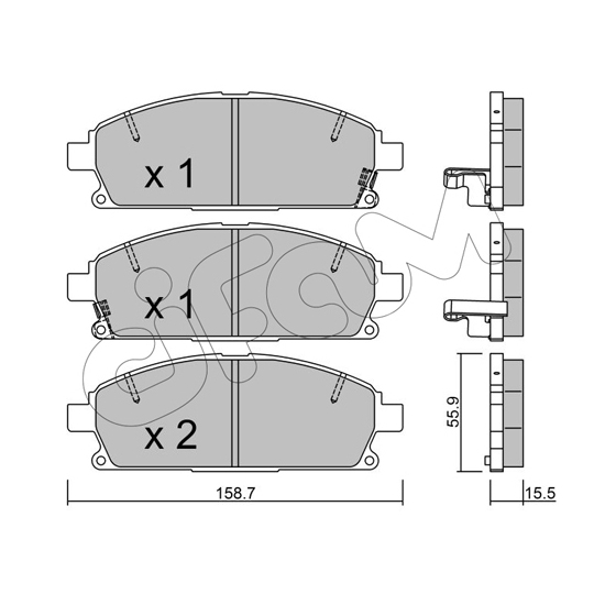 822-406-2 - Brake Pad Set, disc brake 