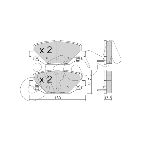 822-947-0 - Brake Pad Set, disc brake 