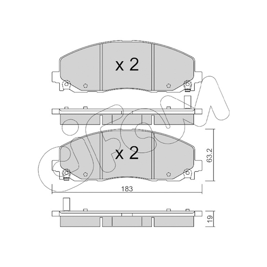 822-946-0 - Brake Pad Set, disc brake 