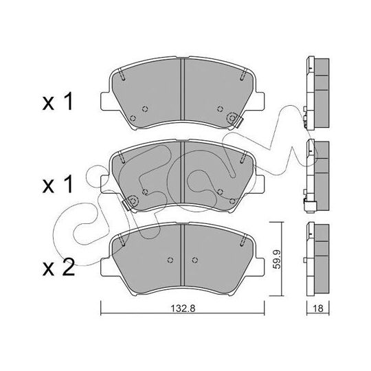 822-944-0 - Brake Pad Set, disc brake 