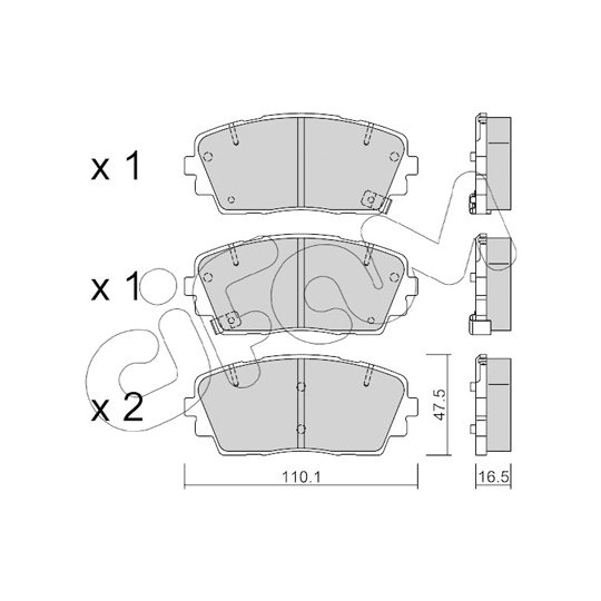 822-941-0 - Brake Pad Set, disc brake 