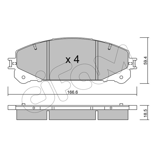 822-938-1 - Brake Pad Set, disc brake 