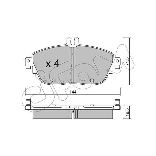 822-965-0 - Brake Pad Set, disc brake 