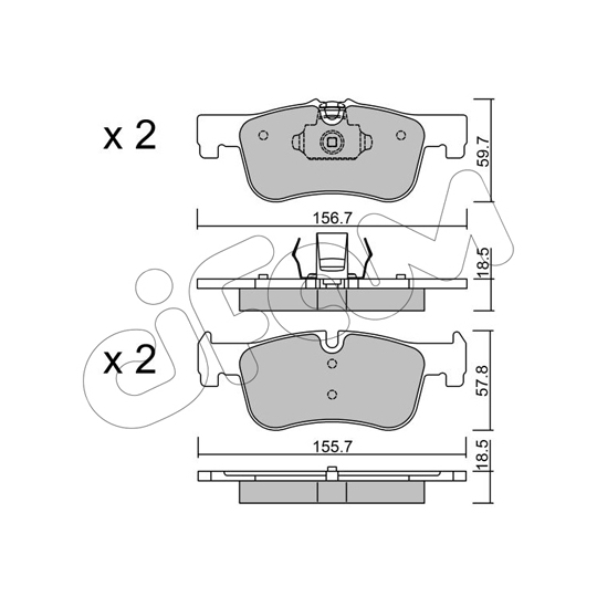 822-959-0 - Brake Pad Set, disc brake 