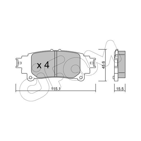 822-977-0 - Brake Pad Set, disc brake 