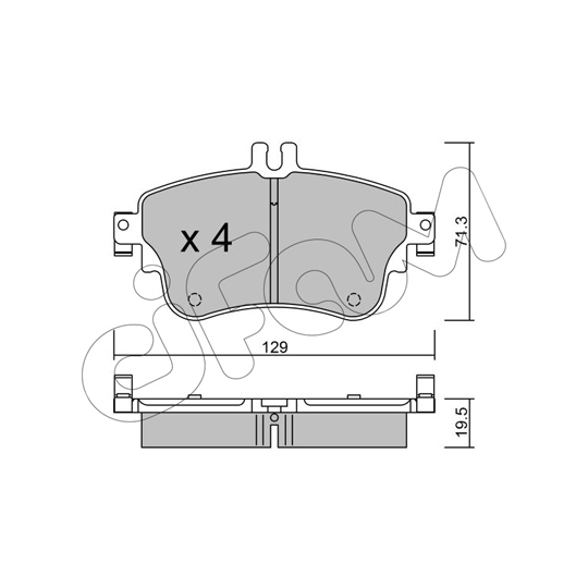 822-964-0 - Brake Pad Set, disc brake 