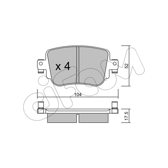 822-980-0 - Brake Pad Set, disc brake 