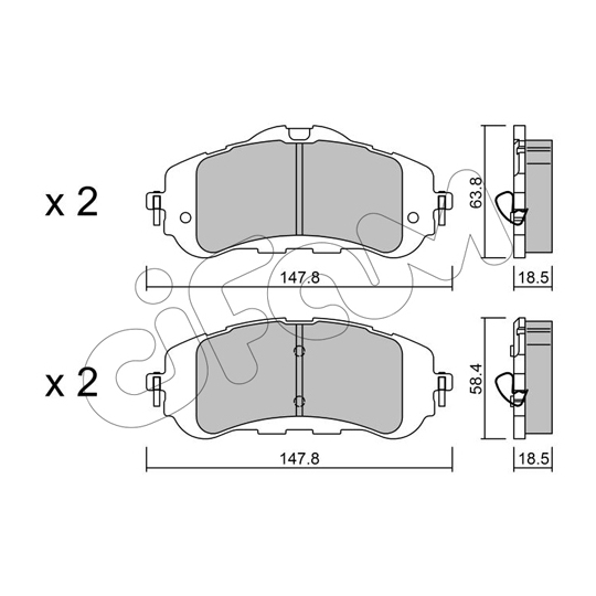 822-983-0 - Brake Pad Set, disc brake 