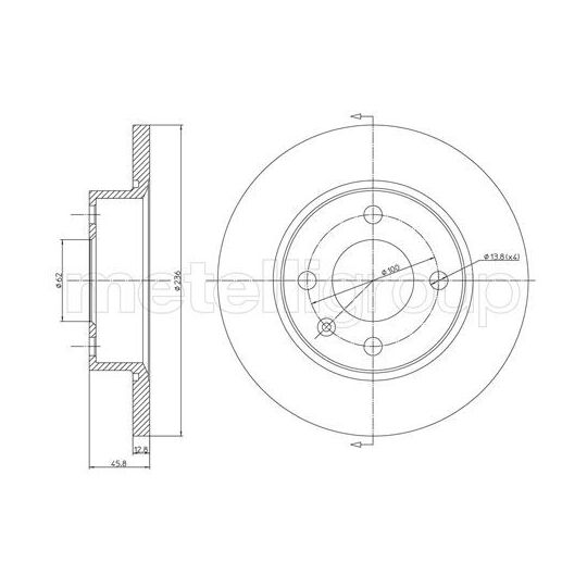 800-551 - Brake Disc 