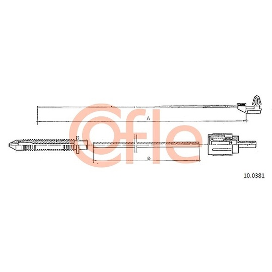 10.0381 - Accelerator Cable 