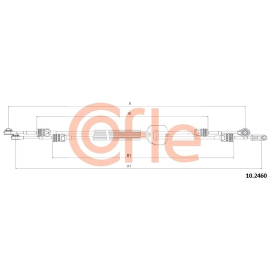 10.2460 - Cable, manual transmission 