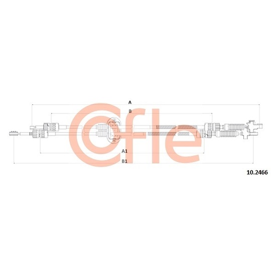 10.2466 - Cable, manual transmission 