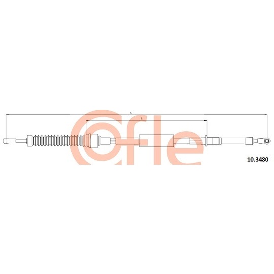 10.3480 - Cable, manual transmission 