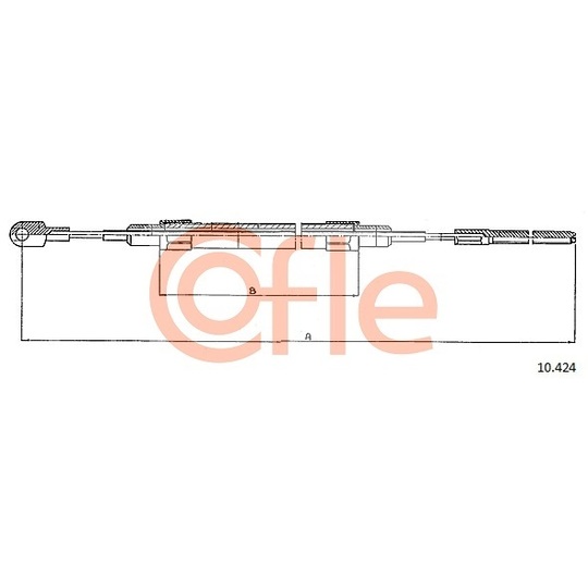 10.424 - Cable, parking brake 