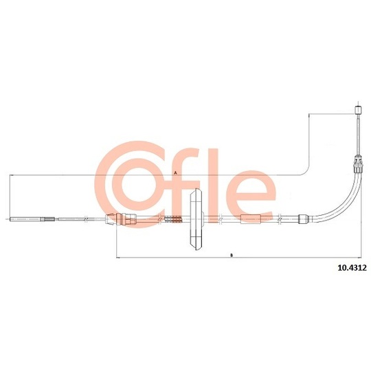 10.4312 - Cable, parking brake 