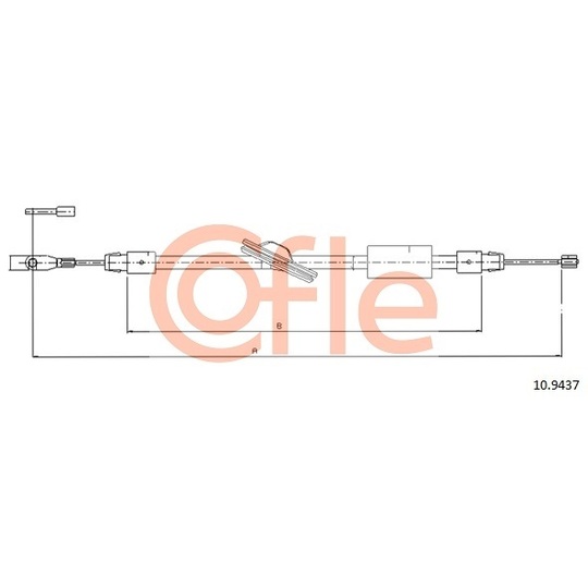 10.9437 - Cable, parking brake 