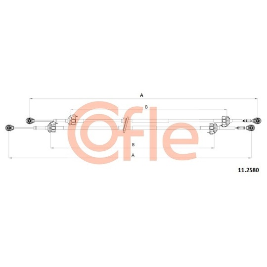 11.2580 - Cable, manual transmission 