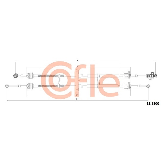 11.3300 - Cable, manual transmission 