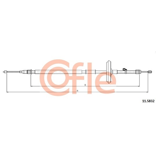 11.5832 - Cable, parking brake 