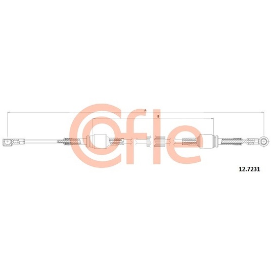 12.7231 - Cable, manual transmission 