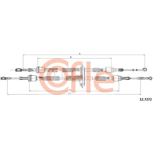 12.7272 - Cable, manual transmission 