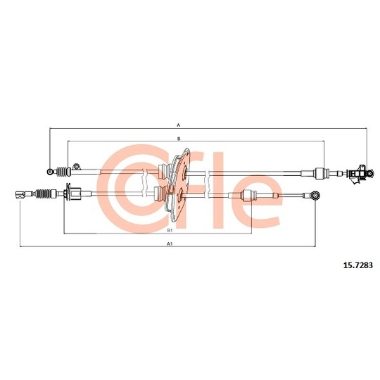 15.7283 - Cable, manual transmission 