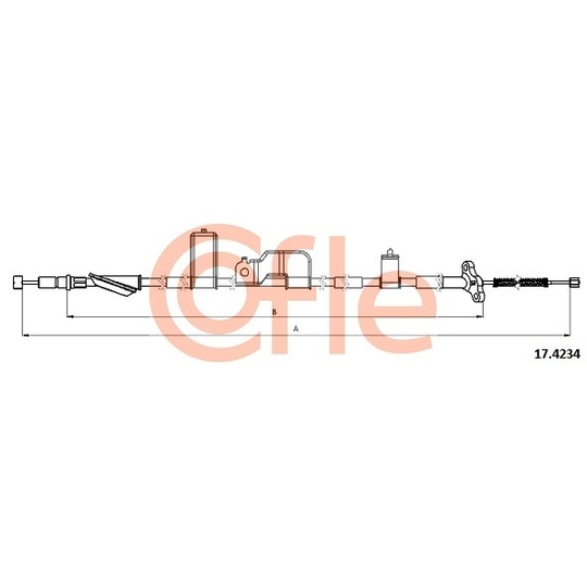 17.4234 - Cable, parking brake 