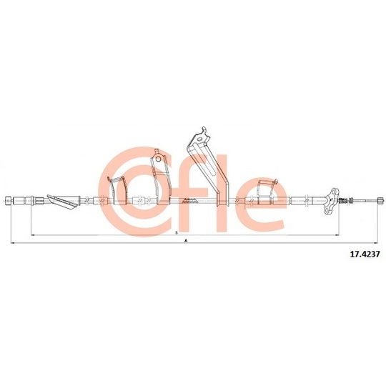 17.4237 - Cable, parking brake 