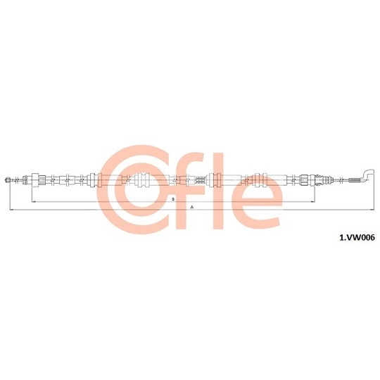 1.VK006 - Cable, parking brake 