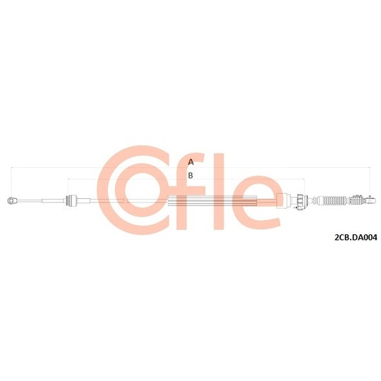 2CB.DA004 - Cable, manual transmission 