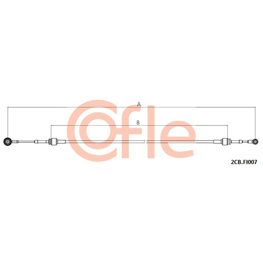 2CB.FI007 - Cable, manual transmission 