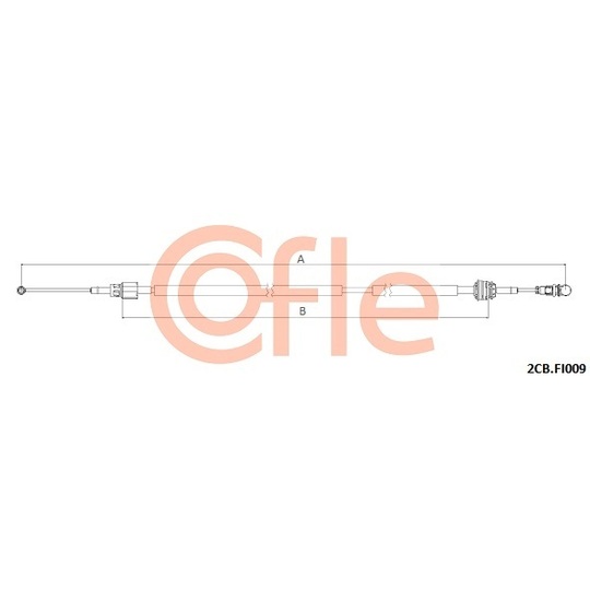 2CB.FI009 - Cable, manual transmission 