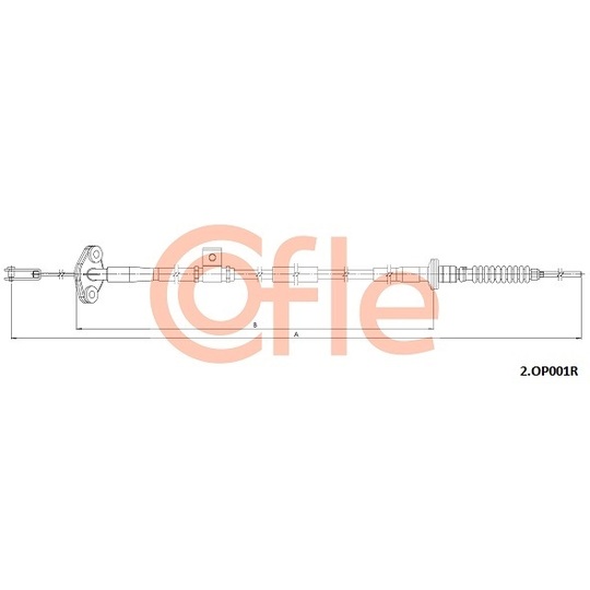 2.OP001R - Clutch Cable 