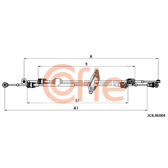 2CB.RE004 - Cable, manual transmission 