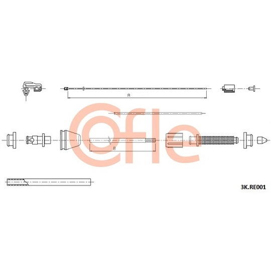 3K.RE001 - Accelerator Cable 